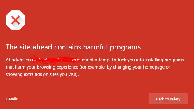 This is what you do not want to see in your browser when you go to your website.